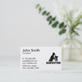 Feldmesser Visitenkarte (Stehend Vorderseite)