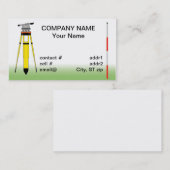 Feldmesserwerkzeuge Visitenkarte (Vorne/Hinten)