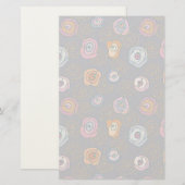 Feldmuster der Abstrakten Rose Briefpapier (Vorne/Hinten)