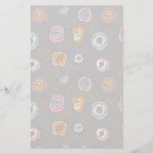 Feldmuster der Abstrakten Rose Briefpapier