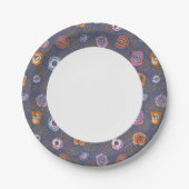 Feldmuster der Abstrakten Rose Pappteller (Vorderseite)