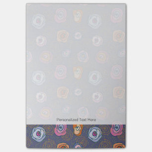 Feldmuster der Abstrakten Rose Post-it Klebezettel