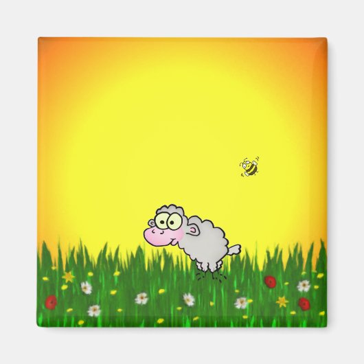 Feldschaf Magnet (Vorne)