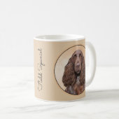 Feldspanelmalerei - Niedliche Hundekunst Kaffeetasse (VorderseiteRechts)