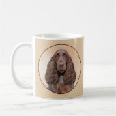 Feldspanelmalerei - Niedliche Hundekunst Kaffeetasse (Links)