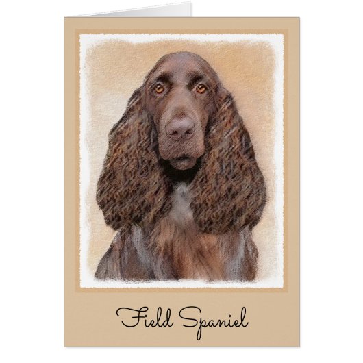 Feldspanelmalerei - Niedliche Original-Hundekunst (Vorne)