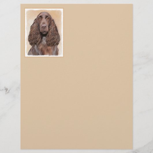 Feldspanelmalerei - Niedliche Original-Hundekunst (Vorderseite)