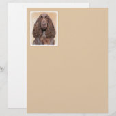 Feldspanelmalerei - Niedliche Original-Hundekunst (Vorne/Hinten)
