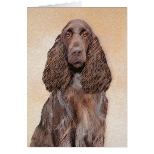 Feldspanelmalerei - Niedliche Original-Hundekunst (Vorne)