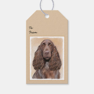 Feldspanelmalerei - Niedliche Original-Hundekunst Geschenkanhänger