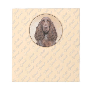 Feldspanelmalerei - Niedliche Original-Hundekunst Notizblock