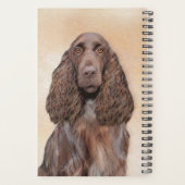 Feldspanelmalerei - Niedliche Original-Hundekunst Planer (Rückseite)