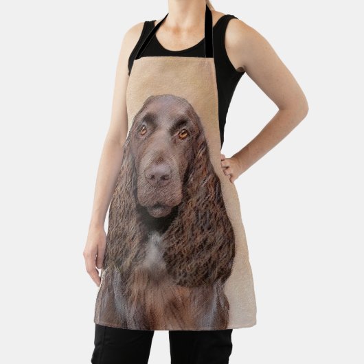 Feldspanelmalerei - Niedliche Original-Hundekunst Schürze (InSitu)
