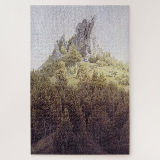 Feldstein bei Rathen - Caspar David Friedrich Puzzle (Vertikal)