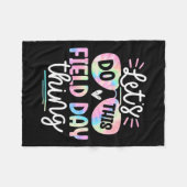 Feldtag Gefärbte Krawatte Tag 0 Lehrer Kinder Fleecedecke (Vorderseite (Horizontal))