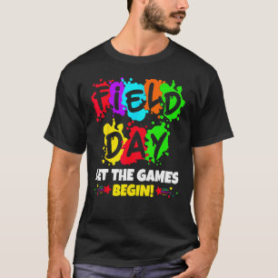 Feldtag Lass Die Spiele Beginnen Farbige Jungen Mä T-Shirt