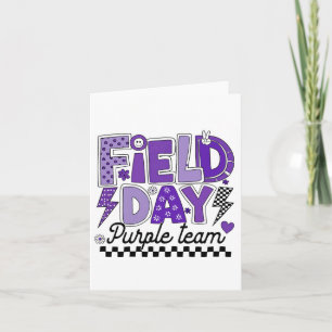 Feldtag Lila Team Color Field Trip Team Game C Karte