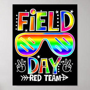 Feldtag Rot-Team lustig für Lehrer Kinder Feldtag Poster