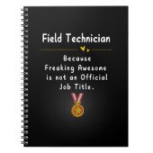 Feldtechniker Notizblock (Vorderseite)