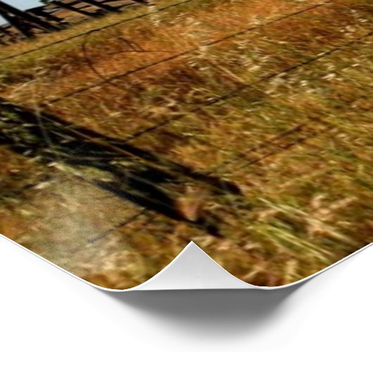 Feldzäune Poster (Ecke)