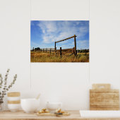 Feldzäune Poster (Küche)