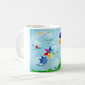 Felgen und Ballons Kaffeetasse (Vorderseite Links)