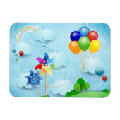 Felgen und Ballons Magnet (Horizontal)
