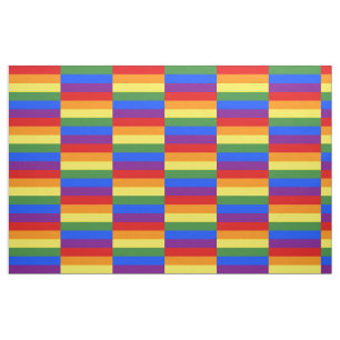 Felgenmuster für Regenbogenfarben Geometrisch Stoff