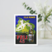 FELI 45 ABSINTH POSTKARTE (Stehend Vorderseite)