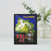 FELI 45 ABSINTH POSTKARTE (Stehend Vorderseite)