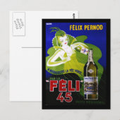 FELI 45 ABSINTH POSTKARTE (Vorne/Hinten)