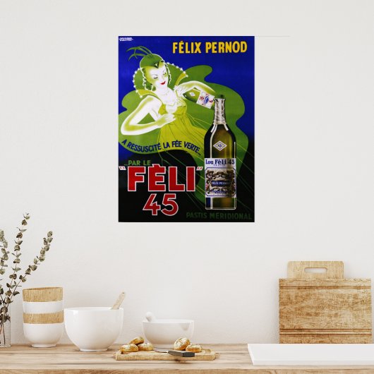 FELI 45 ABSINTHE Poster (Küche)