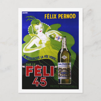 FELI 45 ABSINTHE POSTKARTE