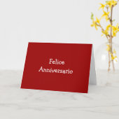 FELICE ANIVERSARIO-ANNIVERSARY KARTE (Gelbe Blume)