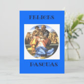 Felice Pascuas freut sich auf Ihre Spanische Karte (Stehend Vorderseite)