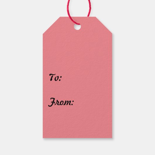 Felices Fiestas Weihnachten mit Schneerot-Geschenk Geschenkanhänger (Rückseite)