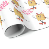 Felices Fiestas Wrapping Present Typ Paper Geschenkpapier (Rolleneckpunkt)