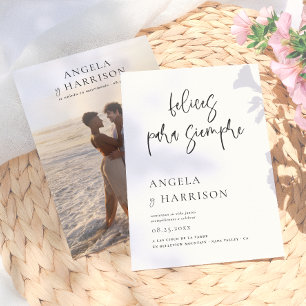 Felices Para Siempre Invitación de Boda Elegante Einladung
