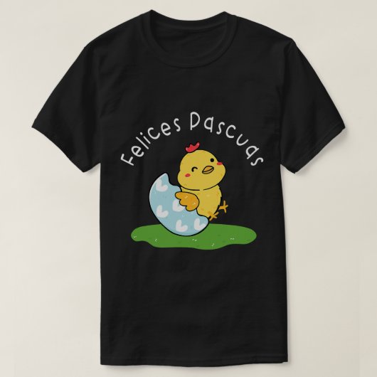 Felices Pascuas 2Spanish Happy Easter Baby Chicken T-Shirt (Design vorne)