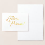 Felices Pascuas Happy Oaster Spanish Blank Folienkarte (Anzeige)