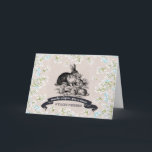 Felices Pascuas. Osterkarte auf Spanisch Feiertagskarte<br><div class="desc">Felices Pascuas. Individuell gestaltbare Ostergrußkarte auf Spanisch mit einer Vintagen Osterkaninchenfamilie. Matching Karten und Geschenke verfügbar in der Ferien / Ostern Kategorie unseres Stores.</div>