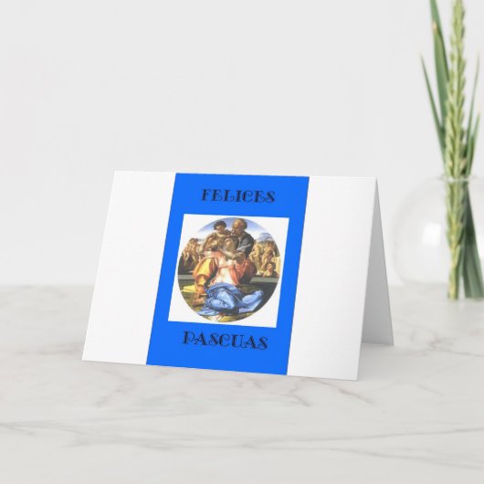 Felices Pascuas Spanisch Ostern Feiertagskarte (Vorderseite)