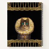 Felicette Knight Hübsch French Kitty II Monogram Notizbuch (Rückseite)