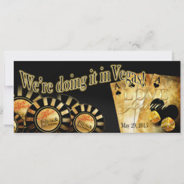 Felicia Champagne Shimmer Las Vegas Deluxe Wedding Einladung