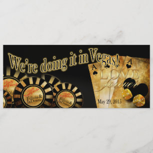 Felicia Champagne Shimmer Las Vegas Deluxe Wedding Einladung