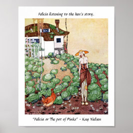 Felicia hörte Kay Nielsen auf die Hennengeschichte Poster