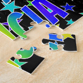 "FELICIA" Vorname, Spaß "GLÜCKLICHER GEBURTSTAG" Puzzle (Seite)