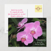 Felicidades dia de las Madres Postkarte (Vorne/Hinten)