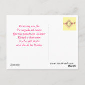 Felicidades dia de las Madres Postkarte (Rückseite)
