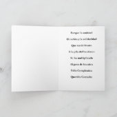 Felicidades en tu cumpleaños querida comadre karte (Innenseite)